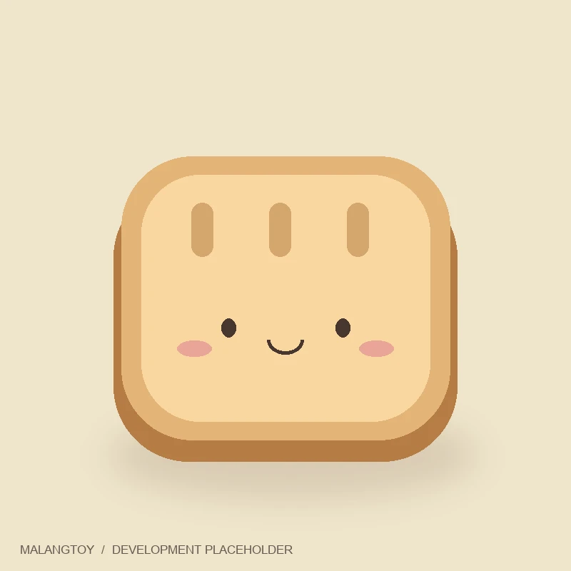 Mini Bread Squishy original concept illustration — DEVELOPMENT PLACEHOLDER