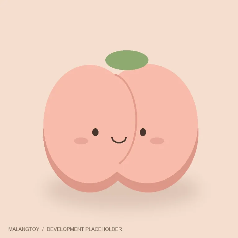 Peach Mochi Squishy original concept illustration — DEVELOPMENT PLACEHOLDER
